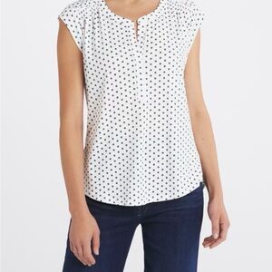Daniel Rainn Black and White Dot Blouse
